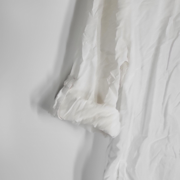 Prototype White Cotton Shirt w/ Roll-tab Sleeve - Picture 2 of 8